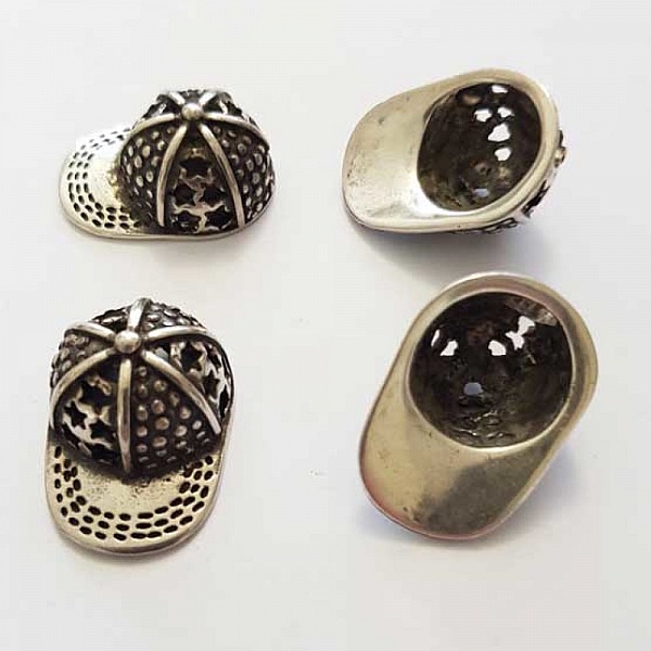 Breloque pendentif Argent en Zamac N&deg;005 Casquette