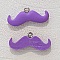 Breloque pendentif Moustache N&deg;07 Violet
