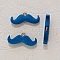 Breloque pendentif Moustache N&deg;08 Turquoise