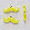 Breloque pendentif Moustache N&deg;10 Jaune fluo