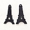 Breloque pendentif Tour Eiffel r&eacute;sine Noir
