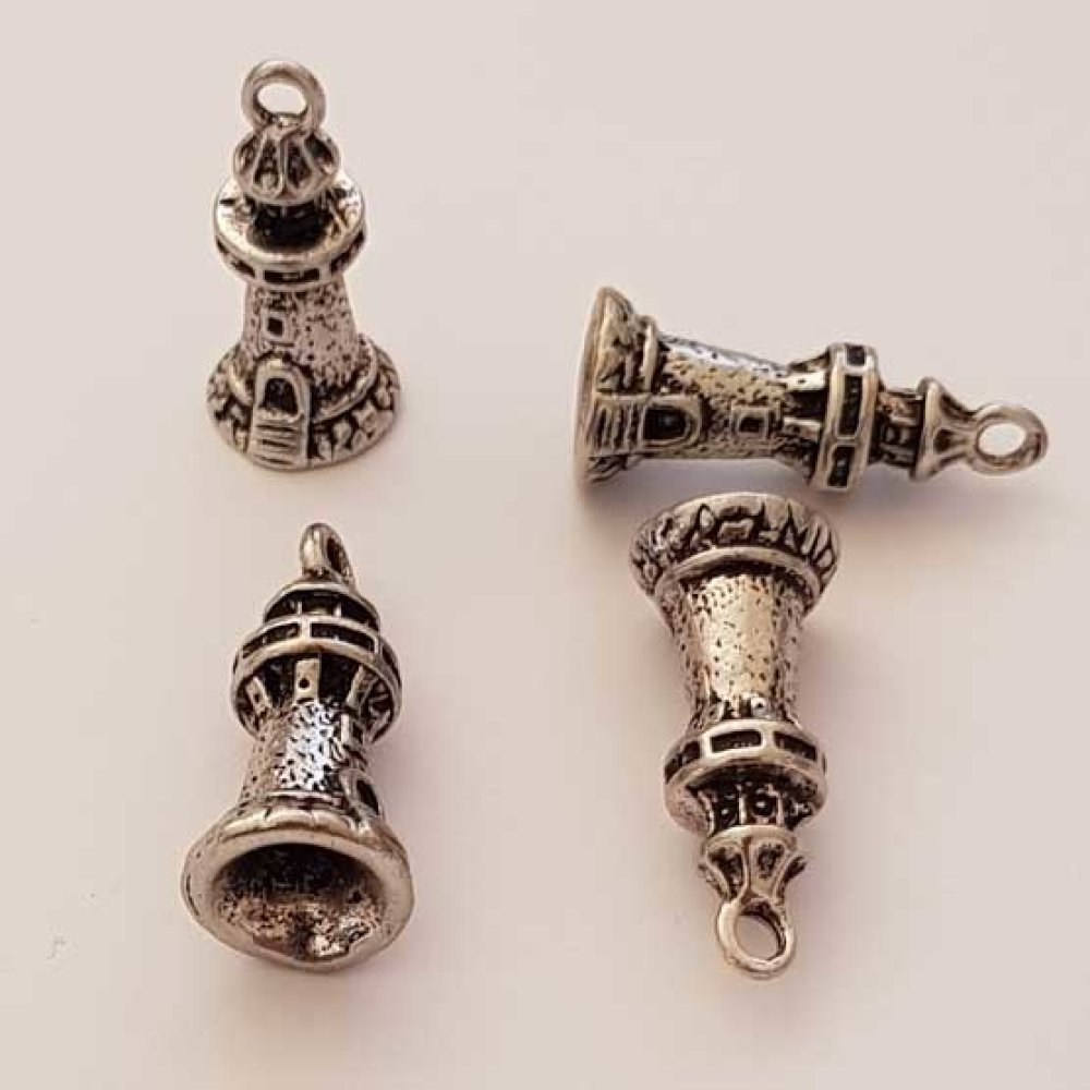 Breloque phare mer N&deg;01 Argent