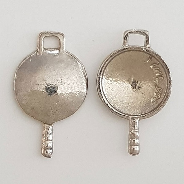 Breloque po&ecirc;le cuisine argent
