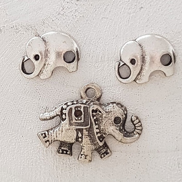 Breloque &Eacute;l&eacute;phant N&deg;06 x 3 pi&egrave;ces