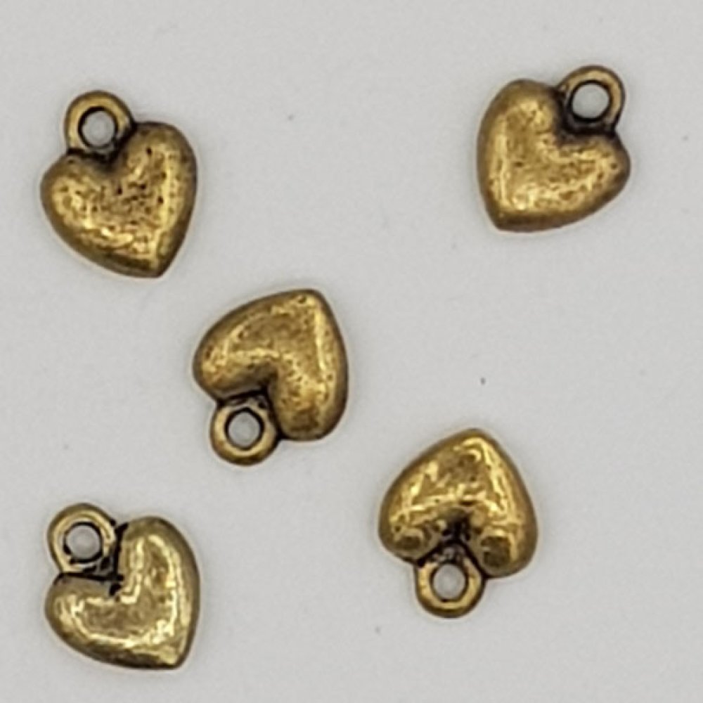 Breloques C&oelig;ur N&deg;38 Bronze