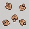 Breloques C&oelig;ur N&deg;38 Cuivre