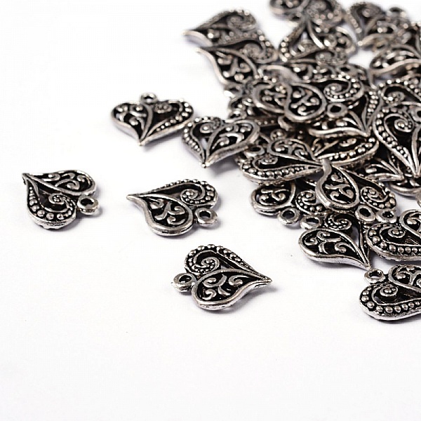 Breloques C&oelig;ur N&deg;40-01 Argent