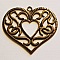 Breloques C&oelig;ur N&deg;48 Bronze