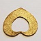 Breloques C&oelig;ur N&deg;49 Bronze Vieil Or