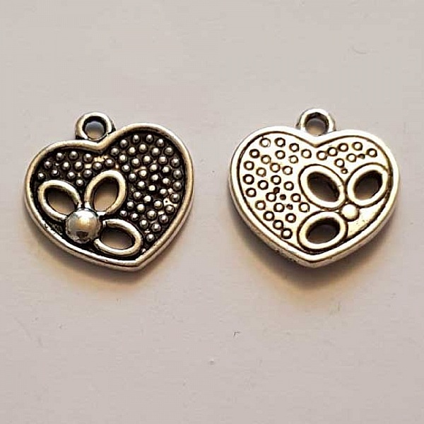 Breloques C&oelig;ur N&deg;55 Argent