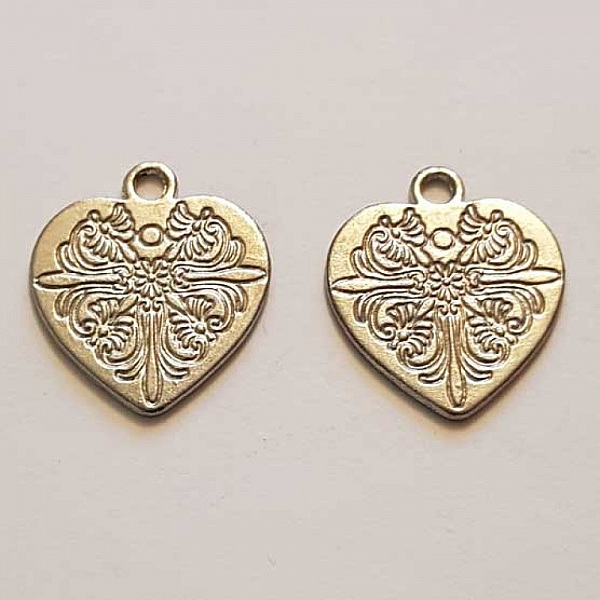 Breloques C&oelig;ur N&deg;62 Argent