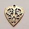 Breloques C&oelig;ur N&deg;67 Argent
