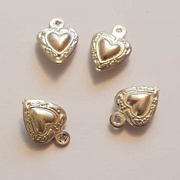 Breloques C&oelig;ur N&deg;76 Argent