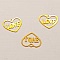 Breloques C&oelig;ur N&deg;87 C&oelig;ur Dor&eacute; Love