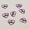 Breloques C&oelig;ur N&deg;87 C&oelig;ur Violet Love