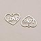 Breloques C&oelig;ur N&deg;87 C&oelig;ur Argent Love