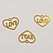 Breloques C&oelig;ur N&deg;87 C&oelig;ur Dor&eacute; Love