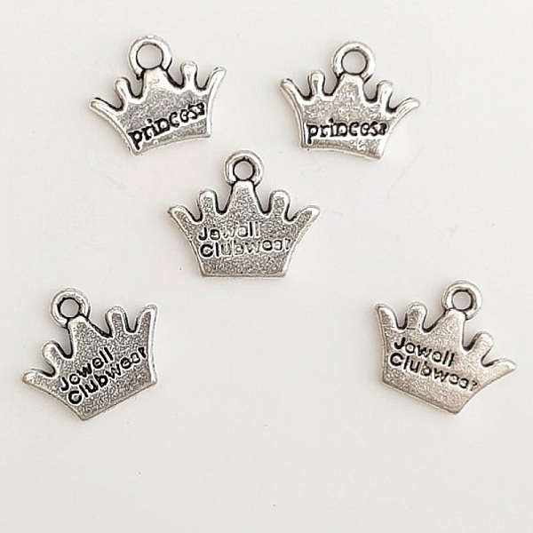 Breloques Couronnes N&deg;04 lot 5 pi&egrave;ces