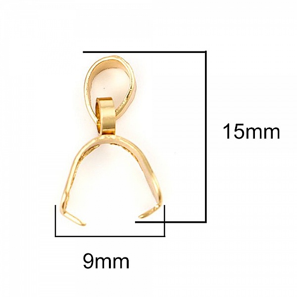 B&eacute;li&egrave;re &agrave; pincer en Acier Inoxydable 3 x 15 mm Dor&eacute;
