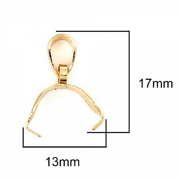 B&eacute;li&egrave;re &agrave; pincer en Acier Inoxydable 3.7 x 17 mm Dor&eacute;