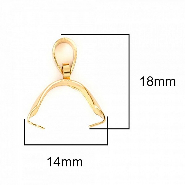 B&eacute;li&egrave;re &agrave; pincer en Acier Inoxydable 4.7 x 18 mm Dor&eacute;