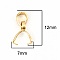 B&eacute;li&egrave;re &agrave; pincer en Acier Inoxydable 3 x 12 mm Dor&eacute;