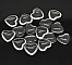 Cabochon Coeur 17 x 18 mm en verre loupe transparent N&deg;23