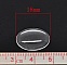 Cabochon Ovale 13 x 18 mm x 2 pi&egrave;ces en verre loupe transparent N&deg;17