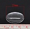 Cabochon Ovale 18 x 25 mm en verre loupe transparent N&deg;19