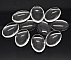 Cabochon Ovale 25 x 35 mm en verre loupe transparent N&deg;20