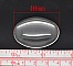 Cabochon Ovale 30 x 40 mm en verre loupe transparent N&deg;21