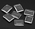 Cabochon Rectangle 18 x 25 mm en verre loupe transparent N&deg;29
