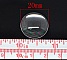 Cabochon Rond 20 mm en verre loupe transparent N&deg;08