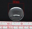 Cabochon Rond 30 mm en verre Loupe transparent N&deg;13