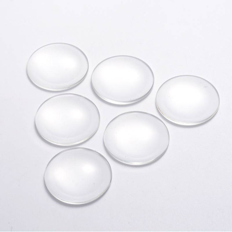 Cabochon Rond 40 mm en verre transparent R016-40
