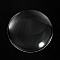 Cabochon Rond 50 mm en verre transparent