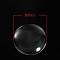 Cabochon Rond 50 mm en verre transparent