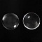 Cabochon Rond 50 mm en verre transparent