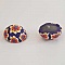 Cabochon p&acirc;te polym&egrave;re 20 mm Fleur Violet N&deg;04