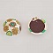 Cabochon p&acirc;te polym&egrave;re 20 mm Fleur Blanc N&deg;02