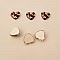 Cabochons coeur en verre 9.70 mm N&deg;01
