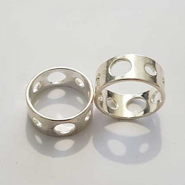 Cage Anneau Pour Perle De 14 mm Argent N&deg;01