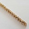 Chaine Tube r&eacute;sille 6 mm Dor&eacute;