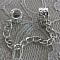 Chaîne de confort en argent pour bracelet type charms.