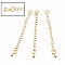 Cha&icirc;ne d'Extension Pour Collier Bracelet en Cuivre Plaqu&eacute; OR