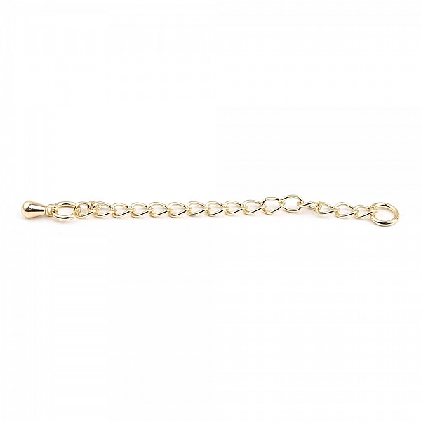 Cha&icirc;ne d'Extension Pour Collier Bracelet en Cuivre Plaqu&eacute; OR