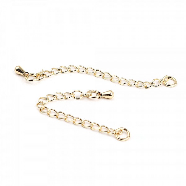 Cha&icirc;ne d'Extension Pour Collier Bracelet en Cuivre Plaqu&eacute; OR