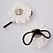 Chouchou Elastique Cheveux Blanc mariage N&deg;20