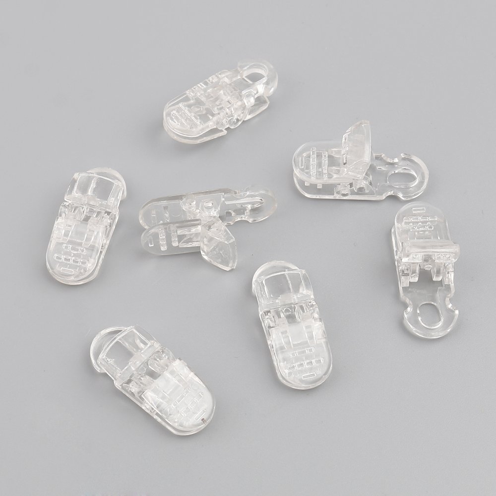 Clips Transparent masque 3.3cm x 1.3cm x 2 pi&egrave;ces