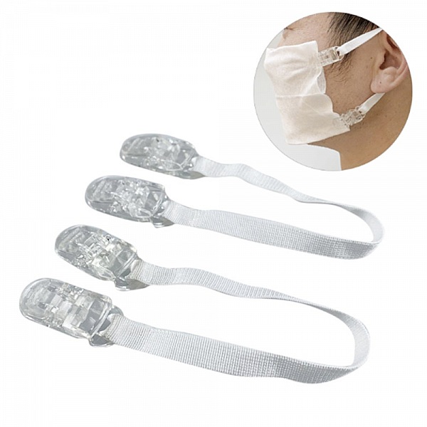 Clips Transparent masque 3.3cm x 1.3cm x 10 pi&egrave;ces